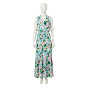 beccalyn halter maxi dress Lilly Pulitzer Beccalyn Halter Maxi Dress Multi Floral L; NWT